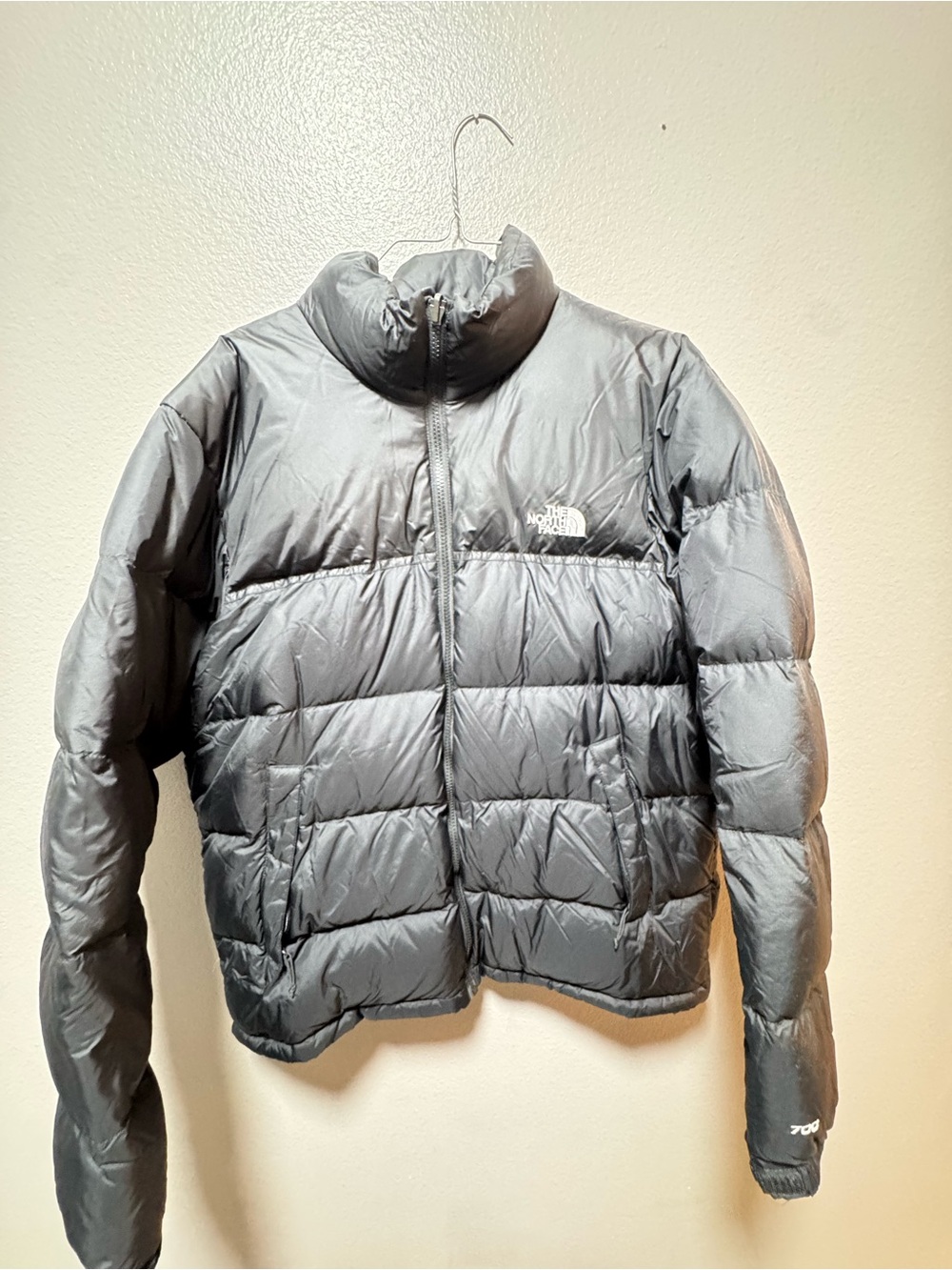 The North Face Black Insulated Jacket with Logo Patch